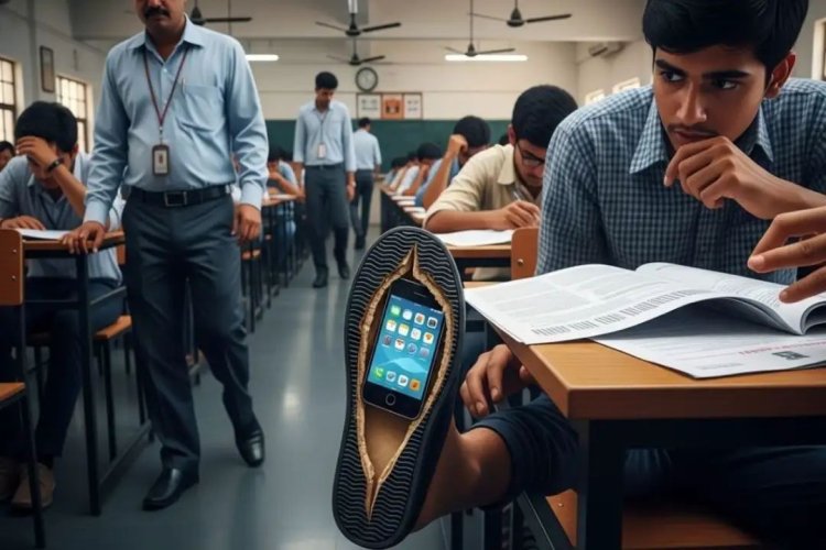 JEE Main 2026: फेल हुआ 'मुन्नाभाई' का प्लान, चप्पल के तलवे से निकला स्मार्टफोन, बसा रखा था पूरा कंट्रोल रूम